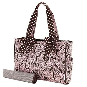 Belvah Quilted Floral Diaper Bag