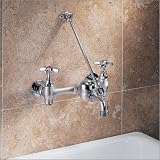 Delta Faucet Company 28T9 Wall-Mount Service Sink Faucet with Adjustable Center, Chrome