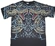 Rattler Strike Snake T-shirt By Liquid Blue 100% Cotton Teens & Adults Shirt