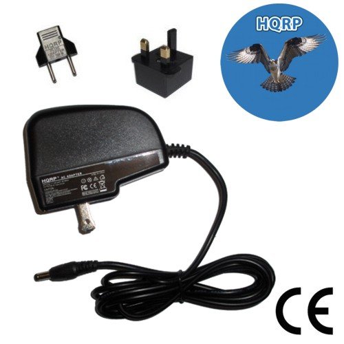 Hqrp Wall Travel Netbook Ac Adapter / Charger Compatible With Asus Eee Pc 700 / 701 / 701c / 701sd / 701sdx / 702 / 800 / 801 / 2g Surf / 4g / 4g Surf / 8g ; Asus Ad59930 Laptop Power Supply Replacement Plus Hqrp Coaster Picture