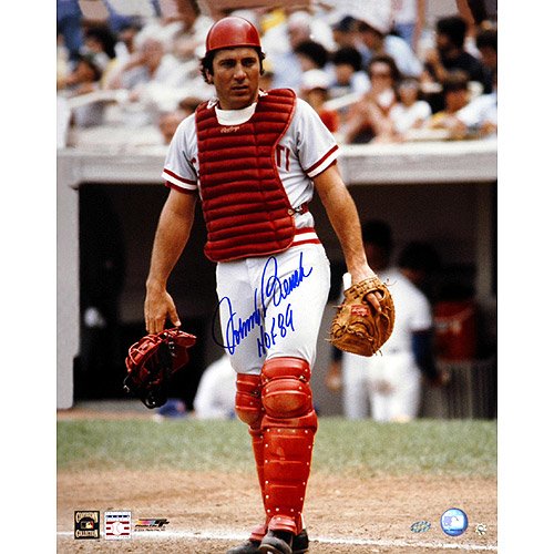 Johnny Bench Cincinnati Reds 16x20 Autographed Photograph with HOF 89 Inscription