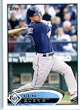 2012 Topps Baseball Card # 195 Ben Zobrist - Tampa Bay Rays - ENCASED MLB Trading Card