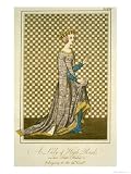 14th Century Lady of Rank in State Robes, Joseph Strutt, c.1799 Art Giclee Poster Print by English School, 18x24