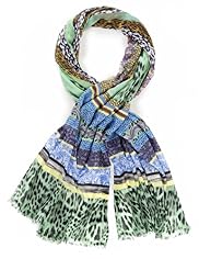 Limited Collection Lightweight Patchwork Striped Scarf