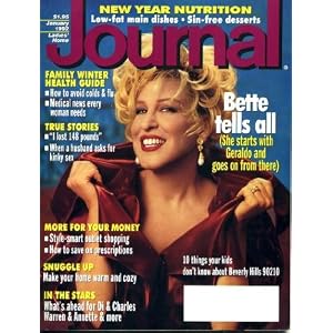 Ladies Home Journal January 1992 Bette Midler on Cover, Carol Burnett... by Ladies' Home Journal