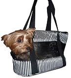 HDP Small animal pet carrier travel tote Small Black