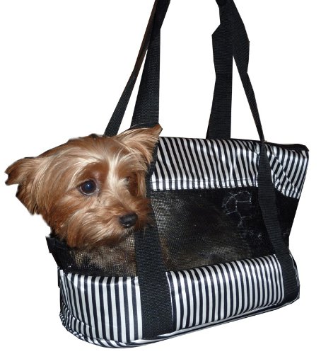 HDP Small animal pet carrier travel tote Small Black