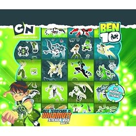 Ben 10 Sticker Box - 200 Reusable Stickers