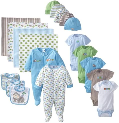 Gerber Baby-Boys Newborn 19 Piece Newborn Essentials Gift Set