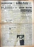 LIBERATION SOIR du 09/05/1946 - FALSIFICATION VOL ET TRAFIC DE TITRES DE RATIONNEMENT - LOLO LA COMBINE A LA GOUTTE-D'OR - LEON BLUM - ANGLETERRE 46 - L'ALLIANCEAVEC LA FRANCE - TUEZ LES ANGLAIS PAROUT ET PAR TOUS LES MOYEN - MOT D'ORDRE DU WERWOLF - L'EVACUATION DE L'EGYPTE - LE PLAN BRITANNIQUE DANS LE MOYEN-ORIENT.