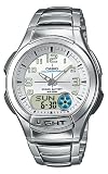 Casio - AQ-180WD-7BVES - Montre Homme - Quartz Analogique - Cadran Gris - Bracelet Acier Argent