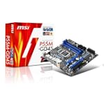 MSI LGA 1156 Intel P55 Micro ATX Intel Motherboard P55M-GD45