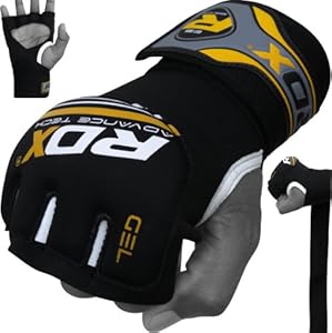 RDX - Mitones con acolchado de gel para boxeo y deportes de contacto Talla:mediano