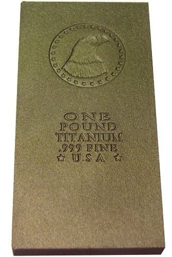 One Pound Bar .999 Fine Titanium On Sale