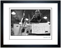 Miles Davis During Recording Session at 30th Street Studios, NYC, 1958 - Fine Art Print