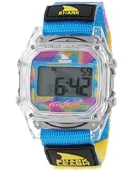 Freestyle Unisex 102245 Shark Fast Strap Retro 80s Digital Blue and Clear Watch