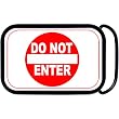 Do Not Enter Belt Buckle