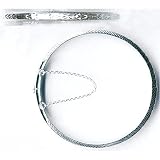 Sterling Silver Diamond Cut Hinged Chain And Lock Bangle Bracelet