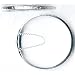 Sterling Silver Diamond Cut Hinged Chain And Lock Bangle Bracelet