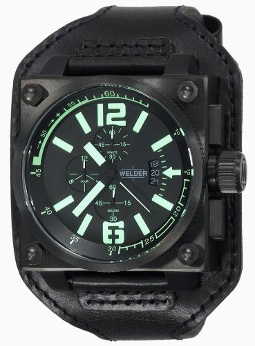 Welder by U-Boat K23 Chronograph Black Ion-Plated SS Mens Watch K23-1710