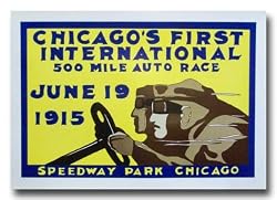 1915 Chicago Speedway Park Poster Print
