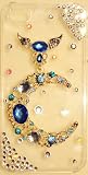 Crescent BLUE MOON Crystal Case for iPhone 4S & 4 Verizon AT&T Sprint Quality Crystals Cover by iPhashon