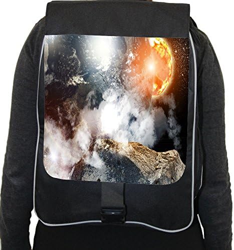 Rikki KnightTM Planet Space Astronomy Blue Earth Galaxy Moon elestial Cosmos Nebula Design Back Pack