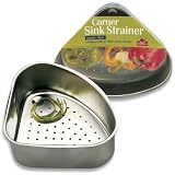 Better Houseware 726 Corner Sink Strainer, Stainless by 