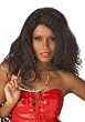 Ho Wig (Black/Dark Brown-One Size)