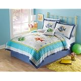 Colorful Sea Queen Bed Skirt by Pem America