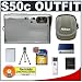 Nikon Coolpix S50c 7.2 Megapixel Digital Camera with 3x Optical Zoom + Transcend 4GB 150x SecureDigital (SD) Card + High Speed 2.0 USB SecureDigital Card Reader + Spare EN-EL8 Battery for Nikon + Digital Camera Case