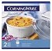 CorningWare French White 2-1/2-Quart Round Casserole Dish with Glass Cover