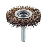 トラスコ中山/TRUSCO 軸付ホイールブラシ Φ50X軸6 ゴールドメッキ鋼線 線径0.25(2590123) TB-6221 (50パイ) [その他]