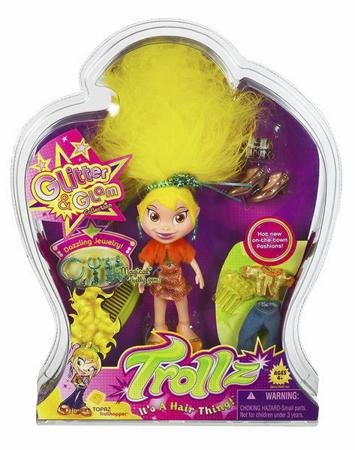 Trollz Glitter & Glam Collection- Topaz Trollhopper