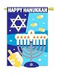 Happy Hanukkah Flag Indoor/outdoor 28" X 44"