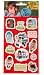 Fred Figglehorn Two-Sheet Red Stickers - Party Six Pack