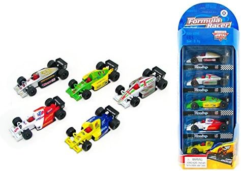 Vidatoy Toy Car Alloy F1 Race Car 5Pcs Gifts For Kids