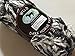 Dark Horse Yarns Wild #108 Black White Grey Fuzzy Short Eyelash 100 Gram, 108 Yards