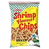 Calbee Shrimp Chips, Wasabi, 3.3-Ounce Packages (Pack of 12)