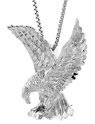 Sterling Silver Eagle Pendant, 1 1/16 inch tall