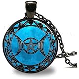 1 X Triple Moon Goddess Pendant, Triple Moon Goddess Necklace, Triple Moon Goddess Jewelry, Triple Moon Goddess Charm, Silver &iexcl;&shy; (t1223t)