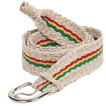 Hemp Belt-Red Green Yellow