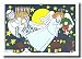 Paper People Holiday Cards - Rabbi And Angel (greeting only)