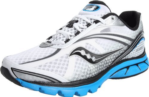Saucony Men's Progrid Kinvara 2 Running Shoe,White/Black/Blue,7.5 M US
