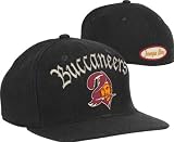 Tampa Bay Buccaneers Vintage Hat: Melton Wool Lifestyle Flat Brim Flex Hat