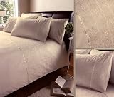 Double, Luxury Embroidered Duvet Cover Set Whisper Cream