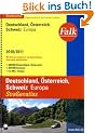 Falk Stra�enatlas Deutschland / �sterreich / Schweiz / Europa 2010/2011 (1:300 000/1:4,5 Mio.) mit Spiralbindung: 1 : 300 000, 1 : 301 000, 1: 4 500 000. Mit DEKRA Standorten