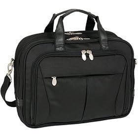 McKlein Pearson Nylon Expandable DBL Compartment Briefcase