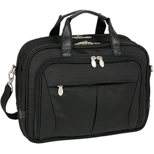 McKlein Pearson Nylon Expandable DBL Compartment Briefcase