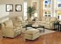 Microfiber Sofa Set - 4 Piece in Beige Microfiber - Coaster